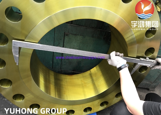 ASTM A694 F52 F60 F65 Pipeline Steel Forged WNRF Flange For Oil And Gas Industries