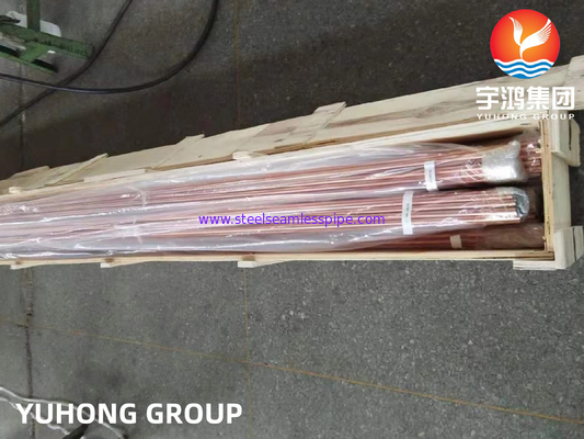 ASTM B111 C12200 Copper Nickel Alloy Seamless Tube Condenser Tube ABS Approved