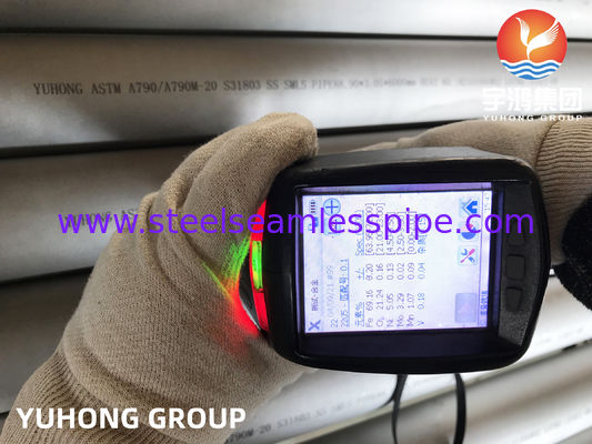 ASTM A790 Duplex 2205 Seamless Pipe with Chloride & Stress Corrosion Cracking Resistance and Ferrite-Austenite Microstructure in Solution Annealed Condition