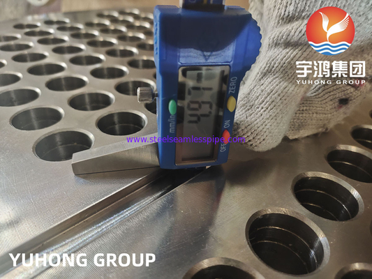 EN10028 1.4541 / A182 F321 Tubesheet Stainless Steel Heat Exchanger Tube Plate