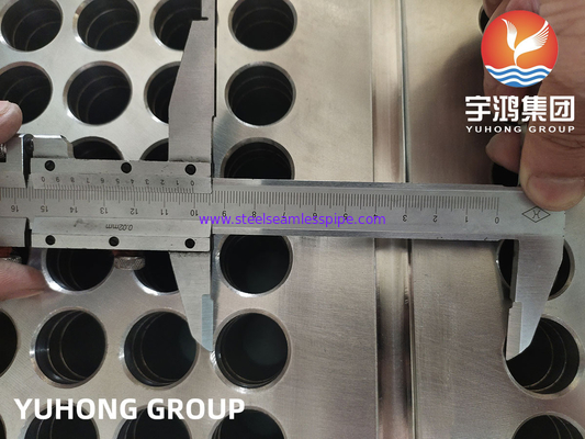 EN10028 1.4541 / A182 F321 Tubesheet Stainless Steel Heat Exchanger Tube Plate