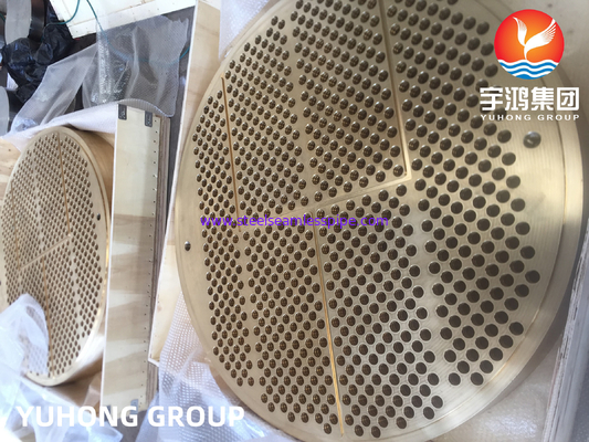 ASTM B171 C46400 / C44300 Brass Alloy Tube Sheet Heat Exchanger Tube Plate