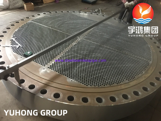 ASTM B171 C46400 / C44300 Brass Alloy Tube Sheet Heat Exchanger Tube Plate