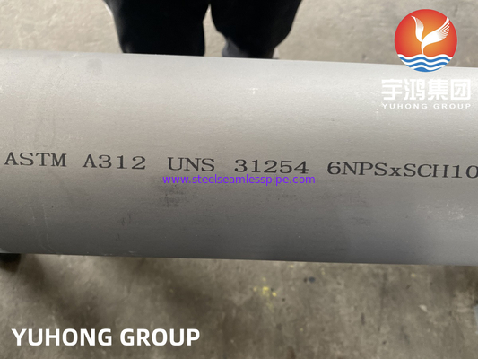 ASTM A312 S31254 Duplex Stainless Steel Pipes For Heat Exchanger