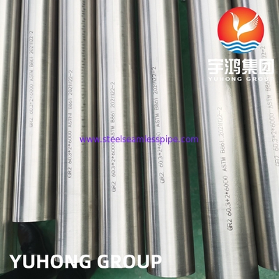 ASTM A861 GR.2 Titanium Alloy Seamless Pipe For Boiler Condenser Electric Appliance