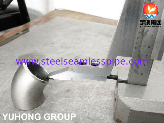 JIS B2312 WP304 LR Elbow 45/90 Degree, Stainless Steel Seamless Butt-Weld Fitting For Crude Oil Distillation Tower