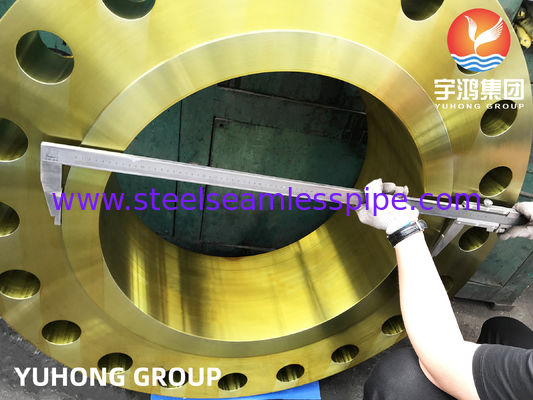 A694 F52 Weld-Neck Flange With Rust Protection, Carbon And Alloy Steel B16.47 Forgings, Resistant To Hydrogen Sulfide