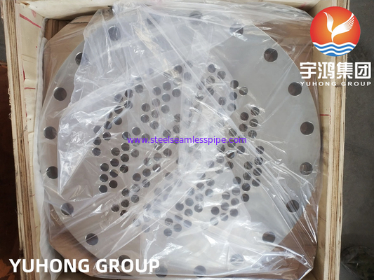 STAINLESS STEEL TUBESHEET PLATE MADE ASTM A240 SS316L CUSTOMIZED