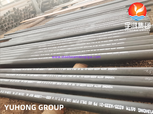 P9 ALLOY STEEL SEAMLESS PIPE ASTM A335 / ASME SA335 BLACK COATING