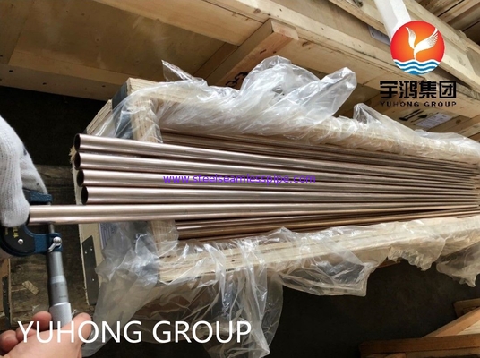 ASTM B111 C70600 Nickel Copper Alloy Seamless Tube For Condenser