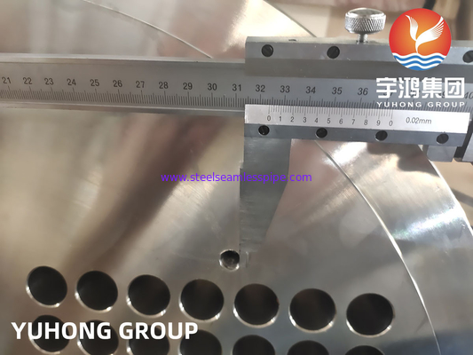 EN10028 1.4541 Heat Exchanger Components Tube Sheet