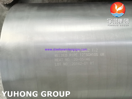 ASTM B862 / ASME SB862 Gr. 2 / UNS R50400 Titanium Alloy Welded Pipe ERW Pipe