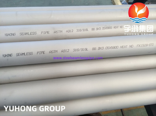 ASTM 312 TP316, TP316L Stainless Steel Seamless Pipe For Power Generation