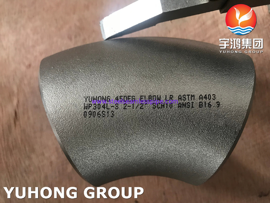 ASTM A403 WP304L-S STAINLESS STEEL SEAMLESS FITTING ELBOW B16.9 Approved