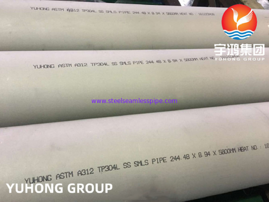 ASTM A312 TP304L (UNS S30403) Stainless Steel Seamless Pipe For Chemical Industry