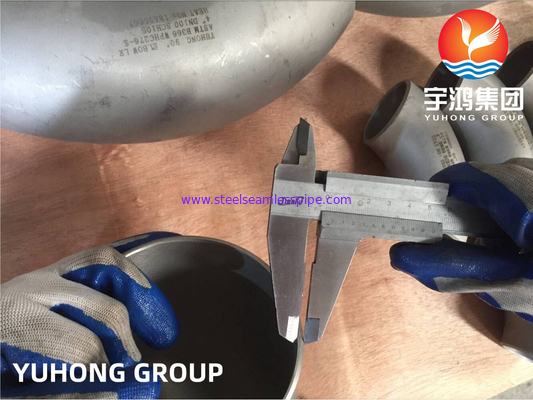 ASTM B366 C-276 Hastelloy Nickel Alloy 90 LR Elbow Butt Welded Fitting For Pipe Connection