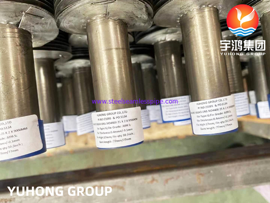 NICKEL ALLOY FINNED TUBE EMBEDDED G-FIN TYPE SB163 MONEL 400