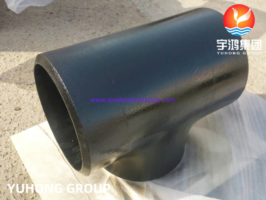 ASTM A234 WP11 Equal Tee , Carbon Steel Butt-Weld Fitting , Black Paint Rust Proof Surface