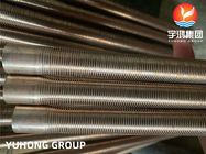 Copper Nickel Low Finned Tube ASTM B111/ASME SB111 C70600 For Heat Exchanger