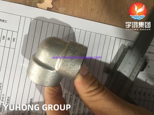 Stainless Steel Forged Fitting A182 F304 3000LB  Socket Welde Elbow ASME B16.11