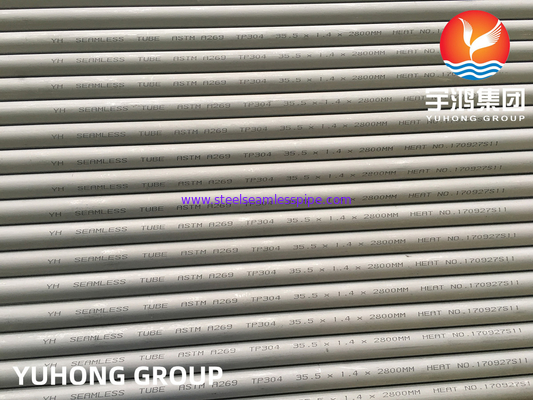 ASTM A269 TP304 TP304L Stainless Steel Seamless Pipes For Boiler