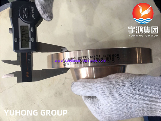 B151 C70600 Copper Nickel Forged Flange Weld Neck Rised Face B16.5 For Pipe Connection