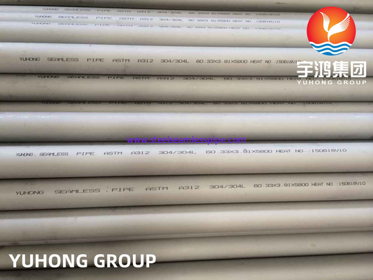 ASTM A312 TP304/304L 1.4301/1.4307 Stainless Steel Seamless Pipe
