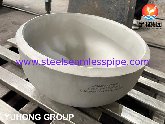 ASME SA403 WP304-S Stainless Steel Butt Weld End Cap with ASME B16.9 Dimensional Standard