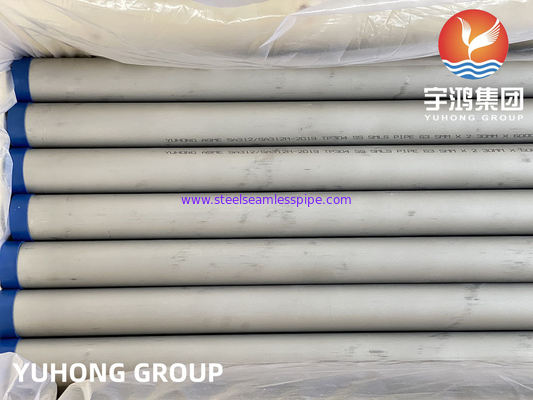 ASTM A312 TP304, UNS S30400, 1.4301 Stainless Steel Seamless Round Pipe