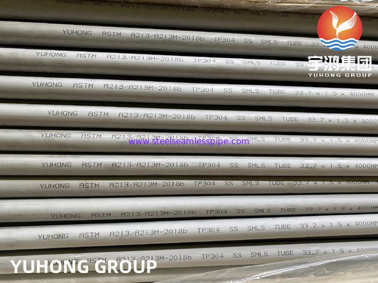 ASTM A213 TP304  TP304L 1.4301 1.4306 UNS S30400 Stainless Steel Seamless Tube