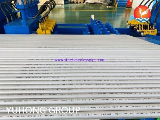 ASME SA213 TP316L Stainless Steel Seamless Tube For Boiler And Heat Exchanger