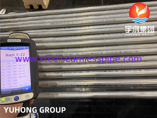 HASTELLOY C22 NICKEL ALLOY PIPE SEAMLESS ASTM B163  DIN2.4605 B161 N06022