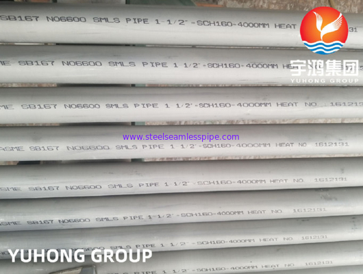 ASME SB167 UNS N06600 DIN2.8416 Inconel 600 Nickel Alloy Pipe