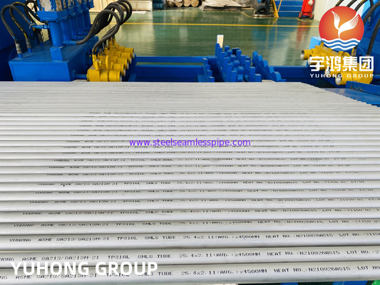 ASME SA213, ASTM A213 TP316L  3/4&quot; 16 BWG  20 FT,  Heat Exchanger Tube, 100% Hydrostatic Test , 100% Eddy Current Test