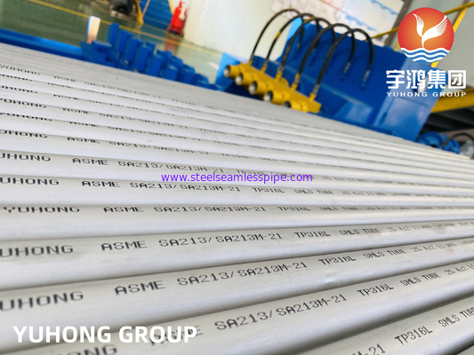 ASME SA213, ASTM A213 TP316L  3/4&quot; 16 BWG  20 FT  Heat Exchanger Tube, 100% Hydrostatic Test &amp; 100% Eddy Current Test