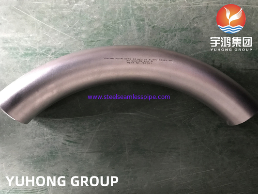 ASTM A815 WPS31803 Duplex Stainless Steel Elbow Bend 5D B16.9 For Seawater Desalination