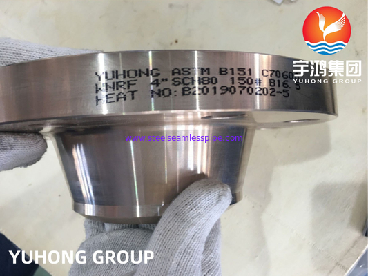 ASTM B151 C70600 Copper Nickel Alloy Weld Neck Raised Face Flange ASME B16.5