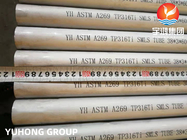 ASTM A269 TP316Ti UNS S31635 Stainless Steel Seamless Pipe