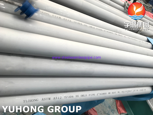 ASTM A312 TP304 Stainless Steel Seamless Pipe Cold Rolled Pickled And Annealed