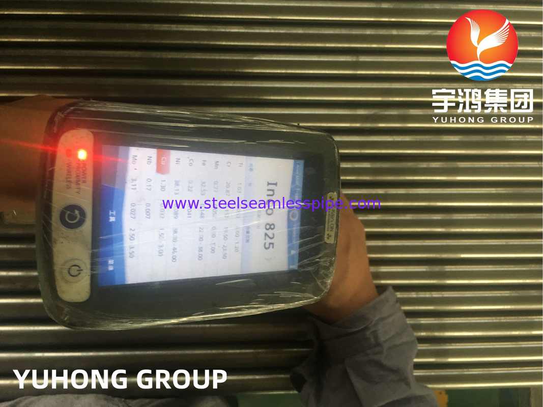 ASTM B163 Incoloy825 NO8825 DIN2.4858 Nickel Alloy Seamless Pipe For Heat Exchanger