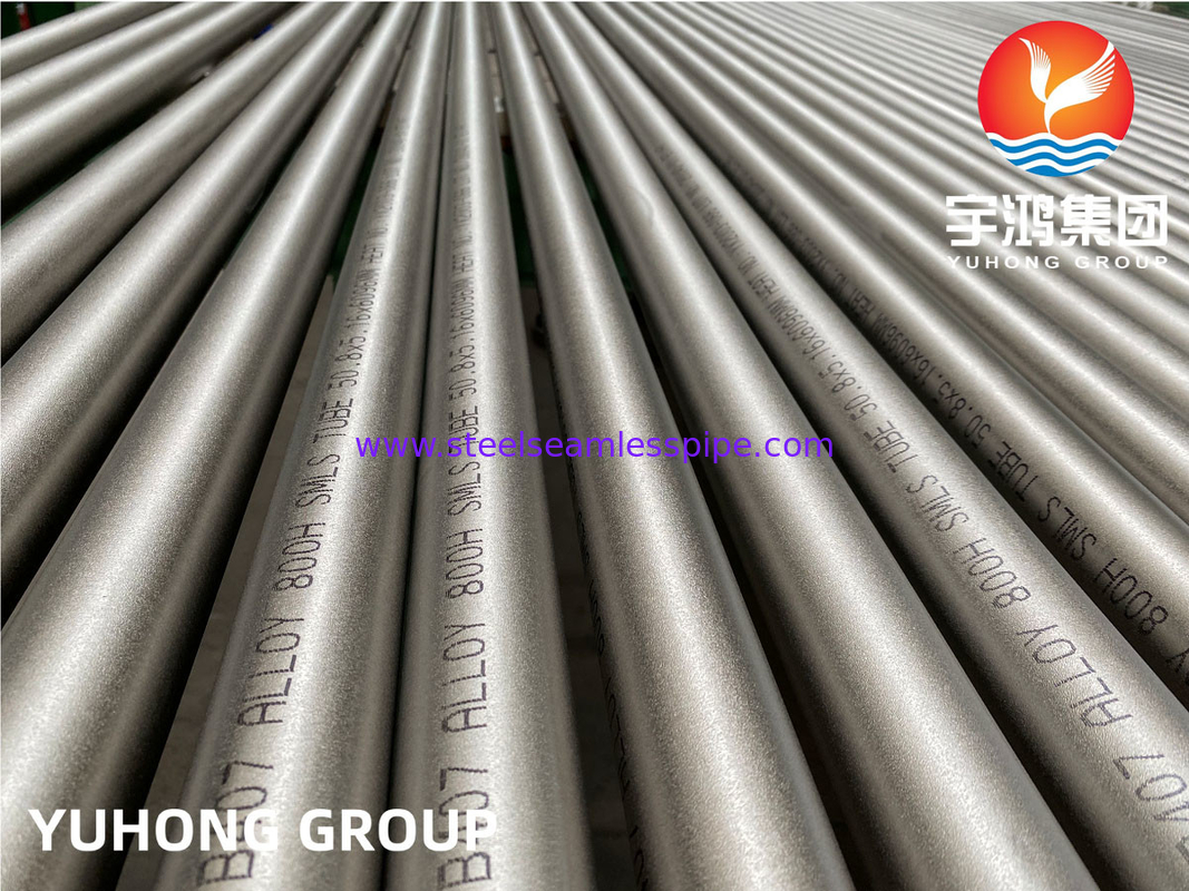 ASTM B407/ASME SB407 Alloy 800H/UNS N08810  Nickel Iron Chromium Alloy Seamless Pipe