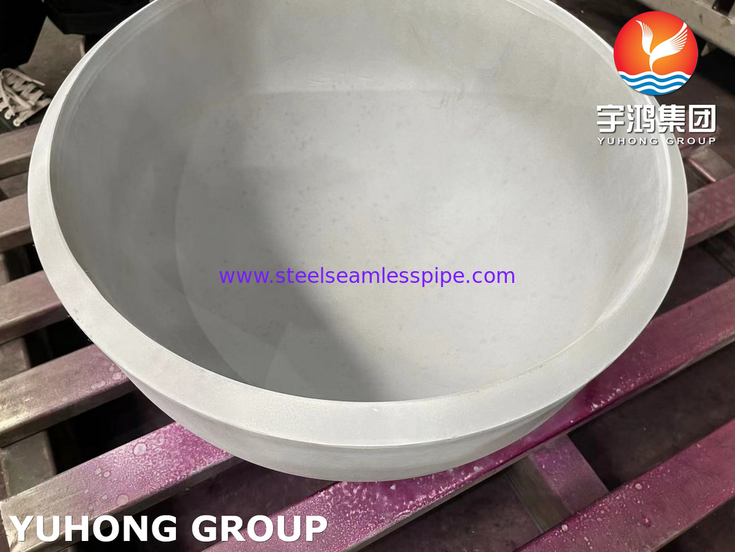ASME SA403 WP304-S Stainless Steel Cap Large Size 40 inch Butt Weld Pipe Fitting PT