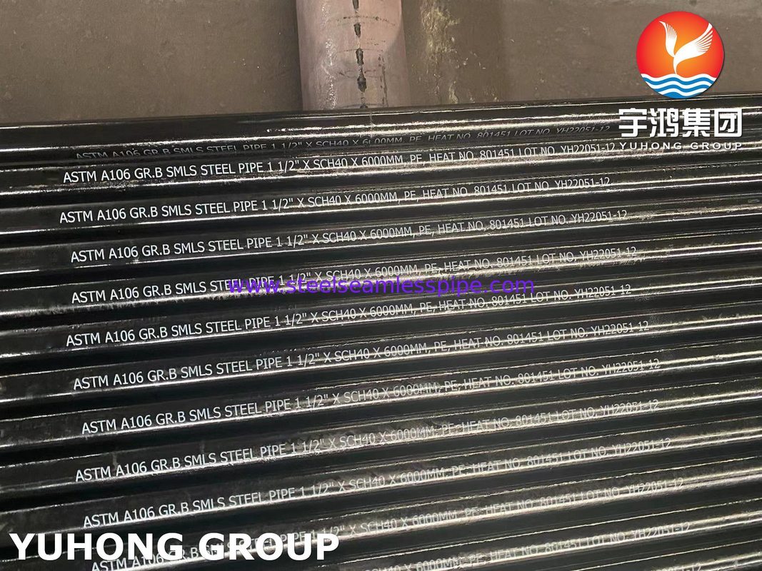 ASTM A106 / A53 / API 5L PSL1 GR. B Carbon Steel Seamless Pipe Black Oiled Surface
