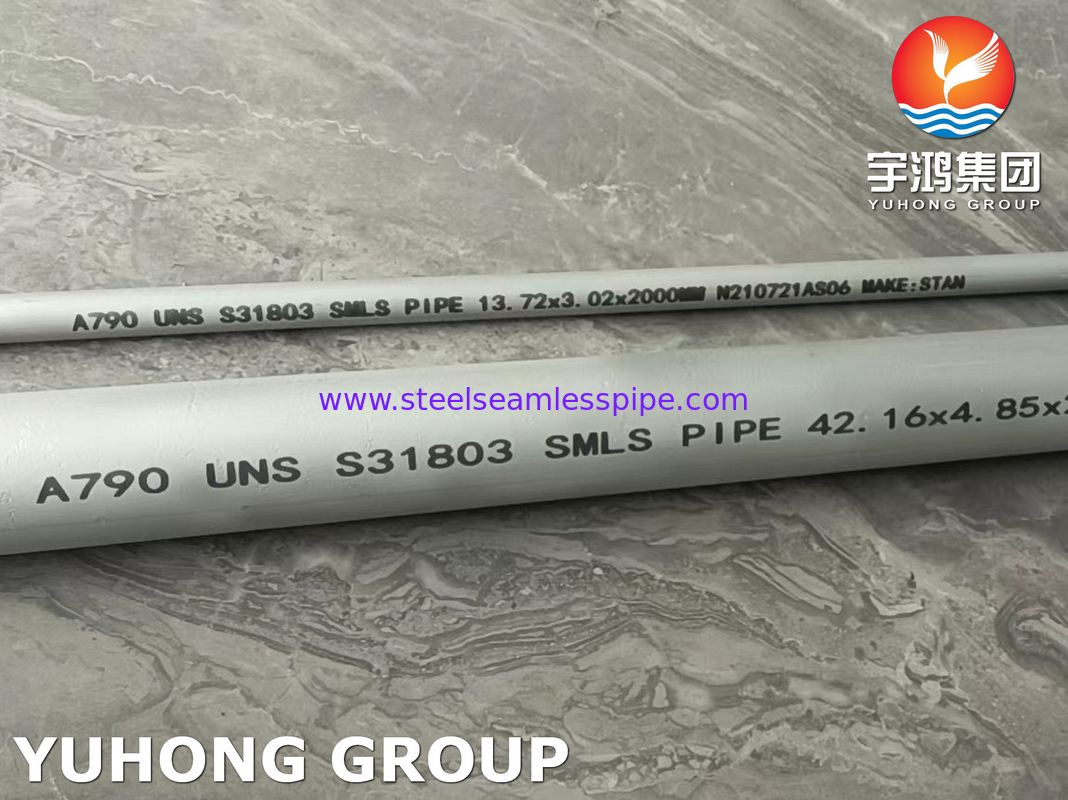 ASTM A790 S31803 Super Duplex Stainless Steel SMLS Pipe High Corrosion Resistance