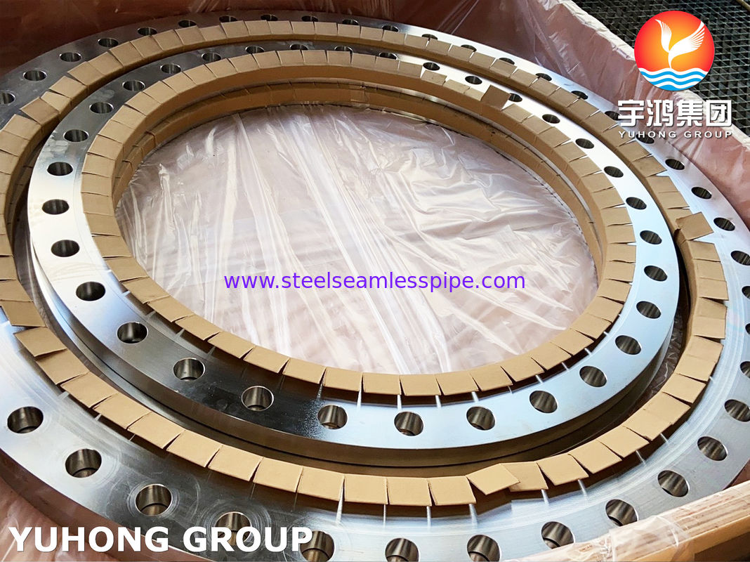 ASTM A240 SS904L Plate Fabricated Slip-On Flange with Flat Face AWWA C207 and Custom Dimensions