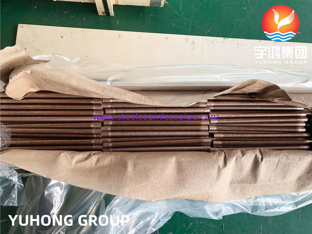 Copper Alloy Tube - Low Fin type, B111 C70600 O61 cu70/ni30 Copper Alloy For Air Cooler