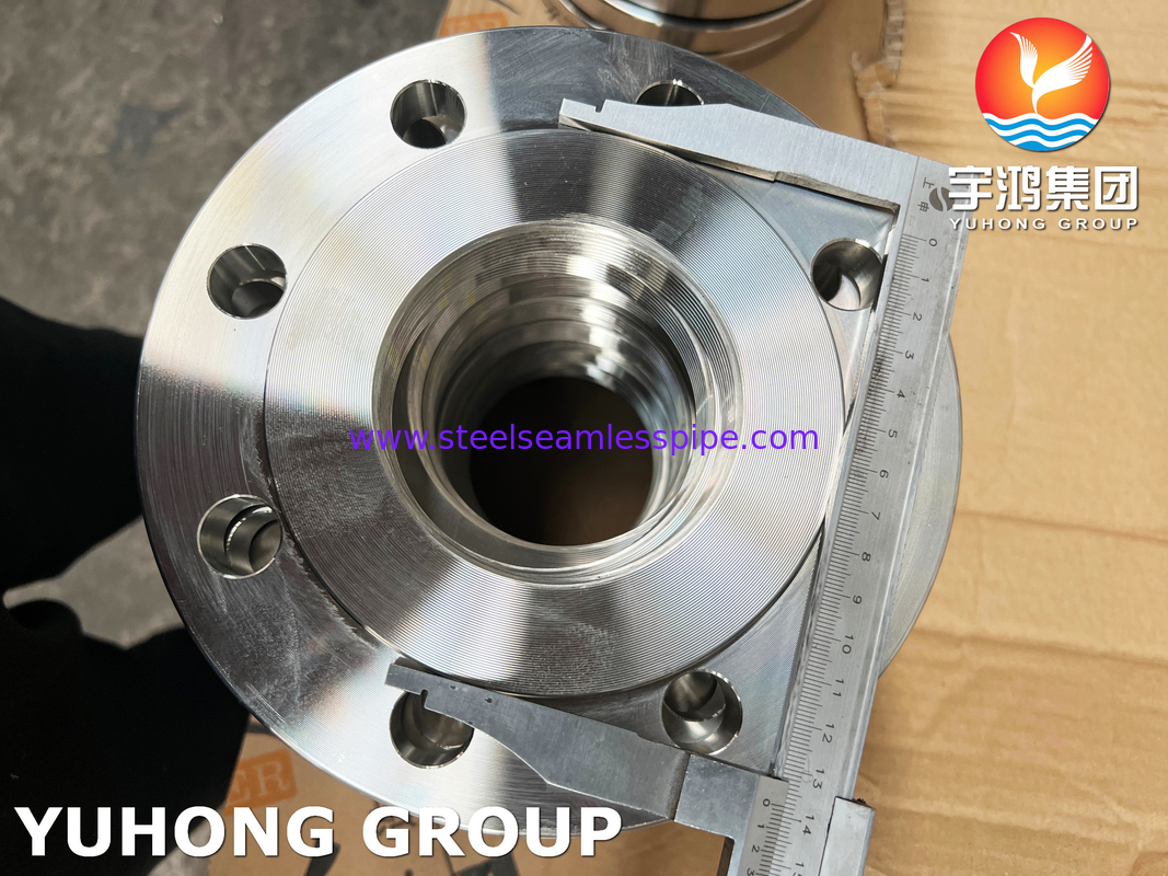 BS4504 (EN 1092-1) F316L Stainless Steel Screwed Flange , BSPP Threads PN16 Forged Type