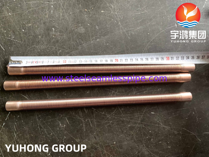 ASTM  B111 C70600-O61 Copper Nickel Alloy Low Finned Tube For Heat Exchangers