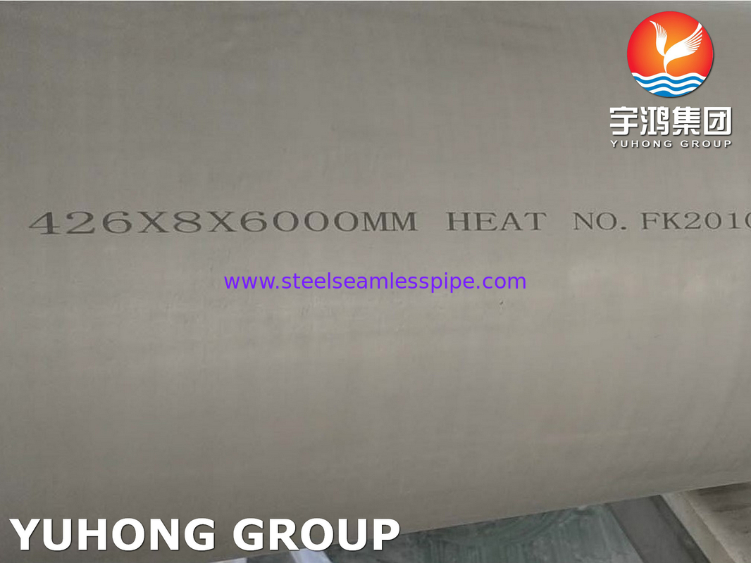 ASTM A312 TP904L Large OD Steel Pipe, UNS NO8904 / 1.4539, 100%UT AND ET