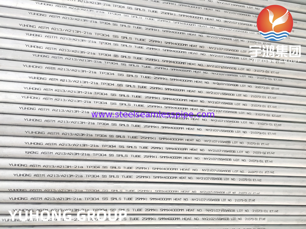 ASTM A213 TP304 / 1.4301 / S30400 Stainless Steel Seamless Boiler Tube For Super Heater